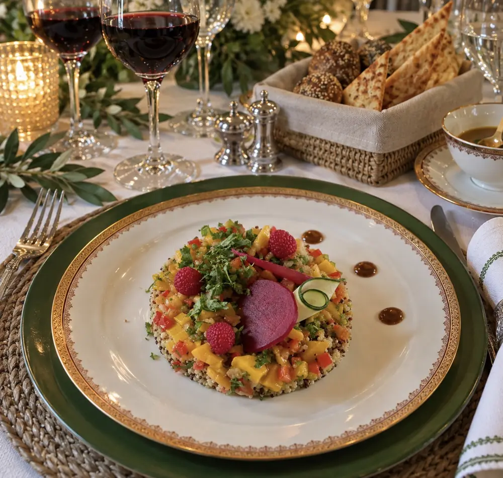 Une assiette de la Cheffe, à la table d’Eden Bassatine
